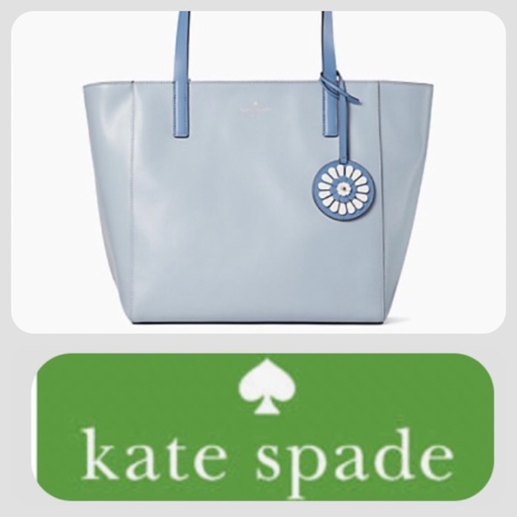 Kate Spade ♠️ Rosa medium tote frosted blue - Picture 9 of 9